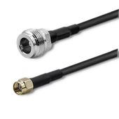 QOLTEC Kabel koncentryczny RG58 | N żeński | RP-SMA męski | 1m  - 57030 - Zdjęcie 7