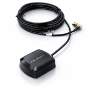 QOLTEC Mobilna Antena GPS GLONASS z podstawą magnetyczną | dookólna |   28dBi | 50W | SMA RA  - 57057 - Zdjęcie 2