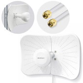 QOLTEC Antena paraboliczna 4G 5G LTE | 2x19dBi | kierunkowa | zewnętrzna| 1710-2700 MHz | 3300-4200 MHz | N Female | wodoodporna | 5m  - 57063 - Zdjęcie 2