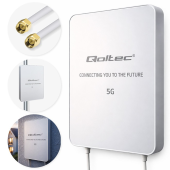 QOLTEC Antena 5G LTE | 16dBi | kierunkowa | zewnętrzna | SMA | 3300-3800MHz | wodoodporna | 3m  - 57064 - Zdjęcie 2