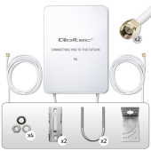 QOLTEC Antena 5G LTE | 16dBi | kierunkowa | zewnętrzna | SMA | 3300-3800MHz | wodoodporna | 3m  - 57064 - Zdjęcie 7