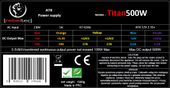 REBELTEC Zasilacz uniwersalny komputerowy ATX ver. 2.31 TITAN 500 - RECZAS00004 - Zdjęcie 4