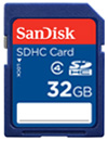 SANDISK Karta pamięci SDHC 32GB - SDSDB-032G-B35 - Zdjęcie 1