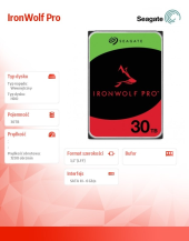 SEAGATE Dysk IronWolf Pro 30TB 3.5 cala ST30000NT011 - ST30000NT011 - Zdjęcie 5