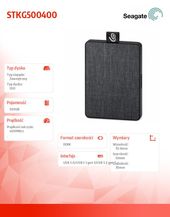 SEAGATE Dysk One Touch SSDv2 500GB Black - STKG500400 - Zdjęcie 7
