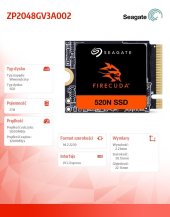SEAGATE Dysk SSD Firecuda 520N 2TB PCIe4 M.2  - ZP2048GV3A002 - Zdjęcie 5