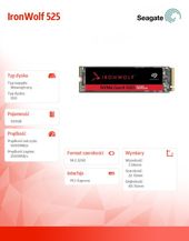 SEAGATE Dysk SSD IronWolf 525 500GB M.2 - ZP500NM3A002 - Zdjęcie 3
