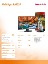 SHARP Monitor MultiSync DD-EA272F 27 cali czarny - 60006216 - Zdjęcie 2