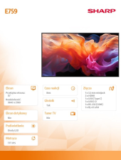 SHARP Monitor wielkoformatowy MultiSync E759 75 cali UHD 16/7 350cd/m2  - PNE759 - Zdjęcie 9