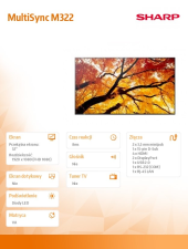 SHARP Monitor MultiSync M322 32 cale 24/7  - PNM322 - Zdjęcie 2
