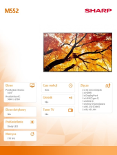 SHARP Monitor wielkoformatowy MultiSync M552 55 cali 550cd/m2 24/7  - PNM552 - Zdjęcie 3