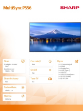 SHARP Monitor wielkoformatowy MultiSync P556 55 cali UHD 700cd/m2 24/7  - PNP556 - Zdjęcie 5