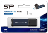 SILICON POWER Dysk zewnętrzny SSD MS60 1TB USB 3.2 600/500MB/s - SP001TBUF3S60V1B - Zdjęcie 2