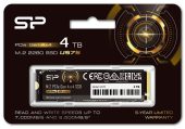 SILICON POWER Dysk SSD US75 4TB M.2 PCIe Gen4x4 NVMe 1.4 7000/6500 MB/s - SP04KGBP44US7505 - Zdjęcie 2