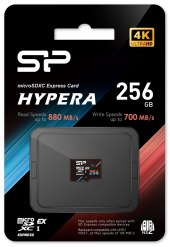 SILICON POWER Karta pamięci microSDXC 256GB Express 7.1, PCIe Gen 3x1, NVMe, 880MB/s - SP256GBSTEI31V10 - Zdjęcie 5