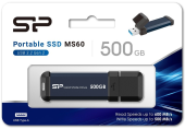 SILICON POWER Dysk zewnętrzny SSD MS60 500GB USB 3.2 600/500MB/s - SP500GBUF3S60V1B - Zdjęcie 2