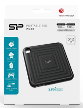 SILICON POWER Dysk zewnętrzny SSD PC60 512GB USB 3.2 Gen 2 Typ-C - SP512GBPSDPC60CK - Zdjęcie 2
