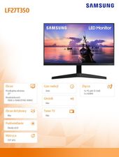 SAMSUNG Monitor 27 cali LF27T700QQUXEN IPS 2560x1440 WQHD 16:9 5 ms (GTG) płaski - LF27T700QQUXEN - Zdjęcie 3