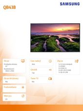 SAMSUNG Monitor profesjonalny QB43B 43 cale Błyszczący 16h/7 350(cd/m2) 3840 x 2160 (UHD) S10 Player (Tizen 6.5) WiFi/BT 3 lata d2d (LH43QBBEBGCXEN) - LH43QBBEBGCXEN - Zdjęcie 9