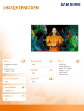SAMSUNG Monitor profesjonalny QH43C 43 cale Matowy 24h/7 700(cd/m2) 3840x2160 (UHD) S10 Player (Tizen 7) WiFi/BT 3 lata d2d (LH43QHCEBGCXEN) - LH43QHCEBGCXEN - Zdjęcie 9