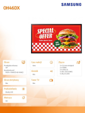 SAMSUNG Monitor profesjonalny 46 cali 1920x1080 VA Tizen 8.0 WiFi/BT OH46DX LH46OHDEBGBXEN  - LH46OHDEBGBXEN - Zdjęcie 4