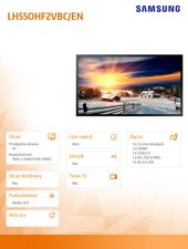 SAMSUNG Monitor profesjonalny  OH55F 55 cali Błyszczący 24h/7 2500(cd/m2) 1920x1080 (FHD) S4 Player (Tizen 2.4)  3 lata d2d (LH55OHF2VBC/EN) - LH55OHF2VBC/EN - Zdjęcie 7