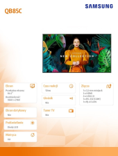 SAMSUNG Monitor profesjonalny  QB85C 85 cali Błyszczący 16h/7 350(cd/m2) 3840x2160 (UHD) S10 Player (Tizen 7, VXT Ready) Wi-Fi/BT 3 lata d2d (LH85QBCEBGCXEN) - LH85QBCEBGCXEN - Zdjęcie 9
