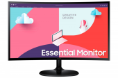 SAMSUNG Monitor 24 cale LS24C360EAUXEN VA 1920x1080 FHD 16:9 1xD-sub 1xHDMI 4 ms (GTG) zakrzywiony  2 lata d2d - LS24C360EAUXEN - Zdjęcie 9