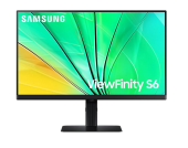 SAMSUNG Monitor 24 cale ViewFinity S60D IPS 2560x1440 WQHD 16:9 1xHDMI 1xDP 3xUSB 3.0 5ms PinP/PbyP 100Hz HAS+PIV płaski 3YOn-Site - LS24D600EAUXEN - Zdjęcie 1