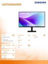 SAMSUNG Monitor 27 cali S32GF IPS 1920x1080 FHD 120Hz 16:9 2xHDMI 5-ms LS27F320GAUXEN  - LS27F320GAUXEN - Zdjęcie 2