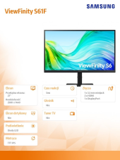 SAMSUNG Monitor 27 cali LS27F610EAUXEN  - LS27F610EAUXEN - Zdjęcie 7