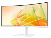 SAMSUNG Monitor 34 cale LS34C650TAUXEN VA 3440x1440 UWQHD 21:9 1xHDMI 1xDP 2xTB 4.0(90W/15W) 3xUSB 3.0 LAN(RJ45) 5ms 100Hz HAS+PIV zakrzyw. gł. biały 3YOnS - LS34C650TAUXEN - Zdjęcie 6