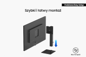 SAMSUNG Monitor 37 cali ViewFinity S70D VA 3840x2160 UHD 16:9 1xHDMI 1xDP 5ms PinP/PbyP 60Hz płaski 2Yd2d LS37D702EAUXEN - LS37D702EAUXEN - Zdjęcie 3