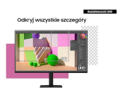 SAMSUNG Monitor 37 cali ViewFinity S70D VA 3840x2160 UHD 16:9 1xHDMI 1xDP 5ms PinP/PbyP 60Hz płaski 2Yd2d LS37D702EAUXEN - LS37D702EAUXEN - Zdjęcie 5