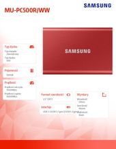SAMSUNG Dysk Portable T7 500GB USB 3.2 Gen.2 czerwony - MU-PC500R/WW - Zdjęcie 6