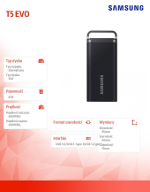 SAMSUNG Dysk zewnętrzny SSD Portable T5 EVO 8TB USB3.2 GEN.1 czarny - MU-PH8T0S/EU - Zdjęcie 8