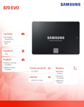 SAMSUNG Dysk SSD 870EVO MZ-77E8T0B/EU 8TB - MZ-77E8T0B/EU - Zdjęcie 5