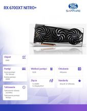 SAPPHIRE TECHNOLOGY Karta graficzna RX 6700XT NITRO+ 12GB 192bit GDDR6 3DP/HDMI  - 11306-01-20G - Zdjęcie 6