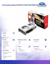 SAPPHIRE TECHNOLOGY Karta graficzna Radeon RX 9060 XT PURE 16GB GDDR6 128bit DP/2HDMI - 11350-02-20G - Zdjęcie 2