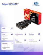 SAPPHIRE TECHNOLOGY Karta graficzna Radeon RX 9060 XT PULSE 16GB GDDR6 128bit DP/2HDMI - 11350-03-20G - Zdjęcie 2