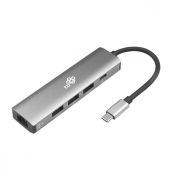 TB Adapter USB C - RJ45 3xUSB A 3.0, USB C - AKTBXKA5W1U31RJ - Zdjęcie 1