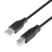 TB Kabel USB AM-BM 1.8 czarny  - AKTBXKU1PABW18B - Zdjęcie 1