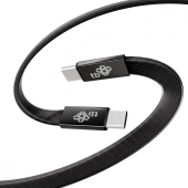 TB Kabel USB C - USB C 1m płaski czarny - AKTBXKUCCFLAT1B - Zdjęcie 2
