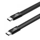 TB Kabel USB C - USB C 1m płaski czarny - AKTBXKUCCFLAT1B - Zdjęcie 3