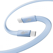 TB Kabel USB C - USB C 1m płaski błękitny - AKTBXKUCCFLAT1N - Zdjęcie 2