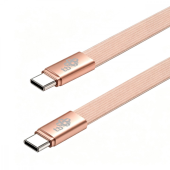 TB Kabel USB C - USB C 1m płaski brzoskwiniowy - AKTBXKUCCFLAT1O - Zdjęcie 3