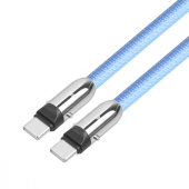 TB Kabel 2w1 USB C smycz 1m błękitny - AKTBXKUCCSMY10N - Zdjęcie 2