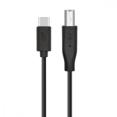 TB Kabel USB CM-BM 1.8m czarny drukarkowy - AKTBXKUCPABW18B - Zdjęcie 2