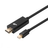TB Kabel HDMI - mini DisplayPort 1,8 m 4k 30Hz czarny - AKTBXVDMMINI18B - Zdjęcie 1