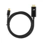 TB Kabel HDMI - mini DisplayPort 1,8 m 4k 30Hz czarny - AKTBXVDMMINI18B - Zdjęcie 3